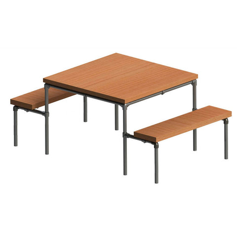 956 - Outdoor Picnic Table Pipe  Furniture Kit 4 Seater